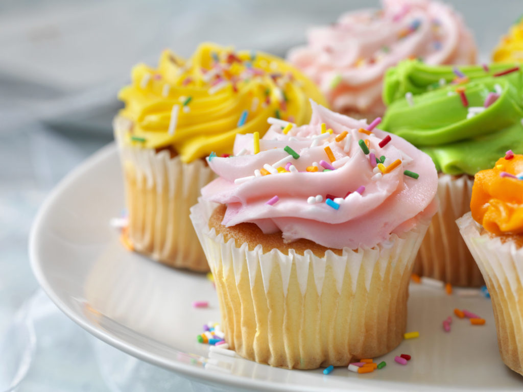 Colourful fairy cakes with Candy Sprinkles