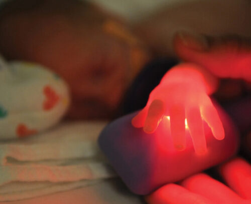 Baby with Wee Sight Device