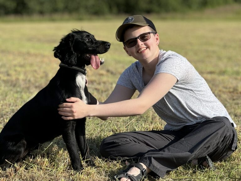 Image of Jenny and her dog Amber