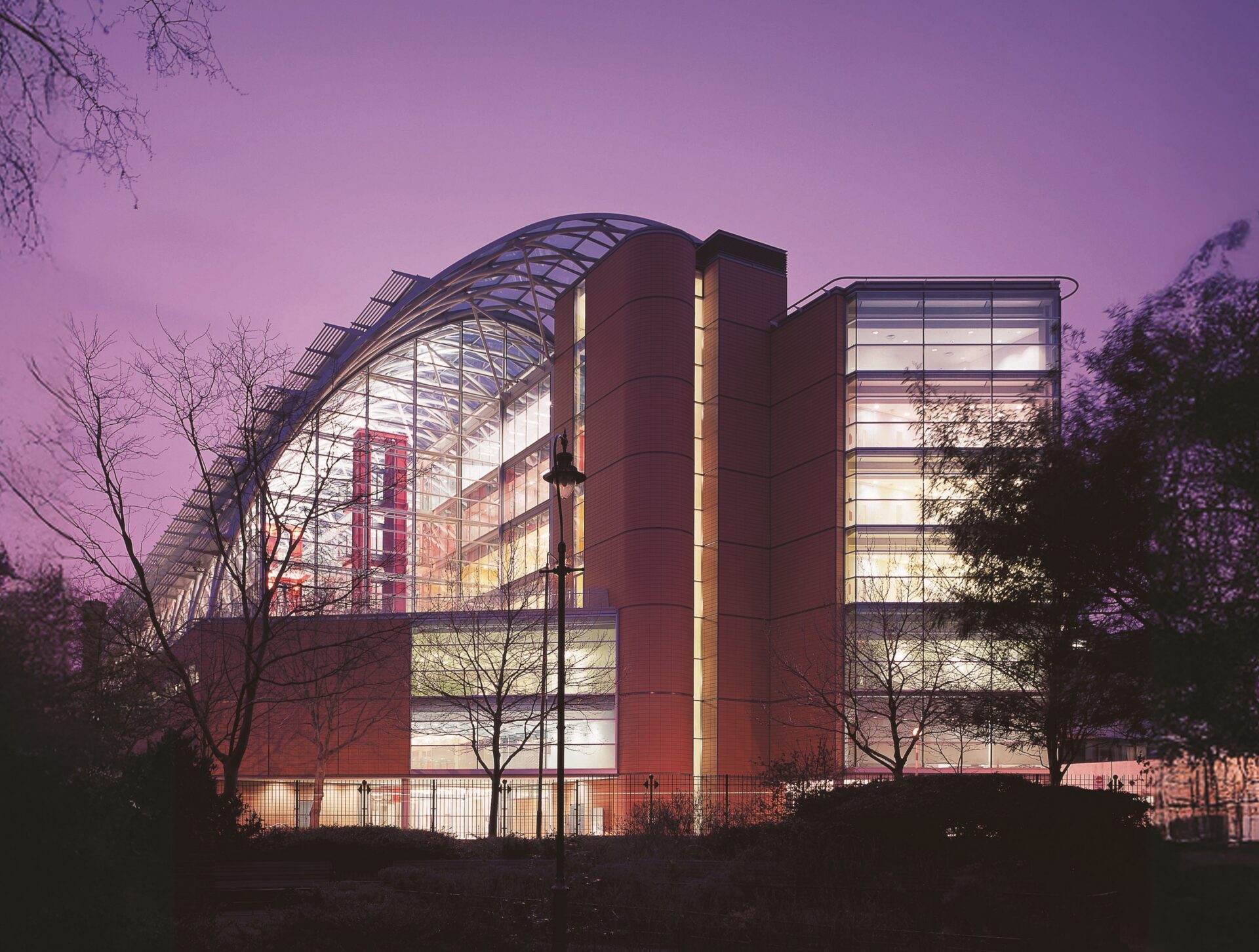 An image of Evelina London Children's Hospital at night