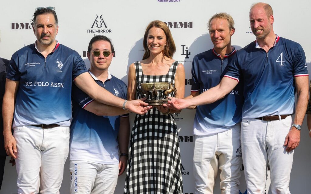 Her Royal Highness The Princess of Wales presented a trophy at the DMMI Royal Charity Polo Cup